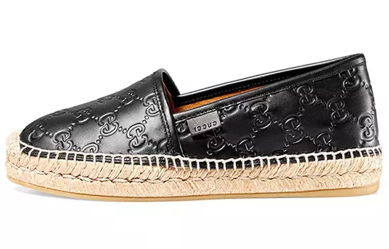 Туфли GUCCI Leather Espadrilles Women's