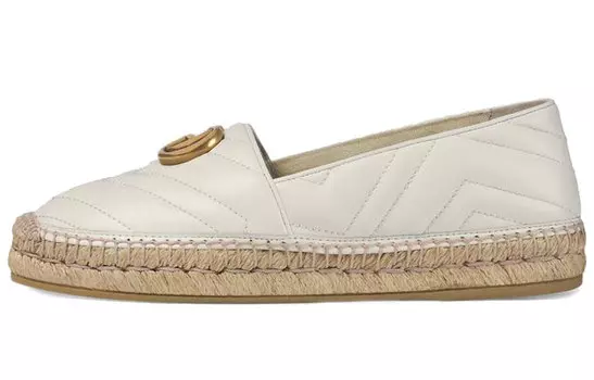 Туфли GUCCI Women's Gg Espadrilles 'Great White' Women's