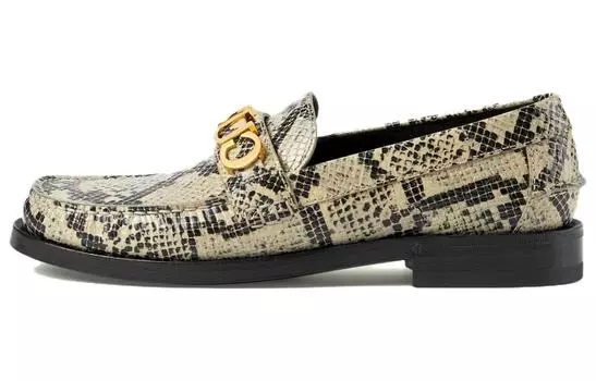 Туфли женские Gucci, бело-серый / черный