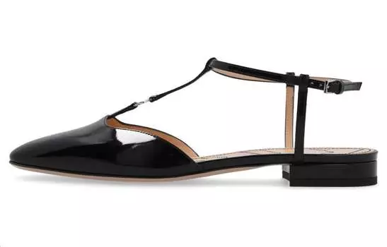 Туфли женские Gucci на плоской подошве, черный