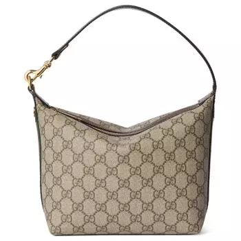 GUCCI Женская сумка через плечо Ophidia Supreme Canvas, коричневая
