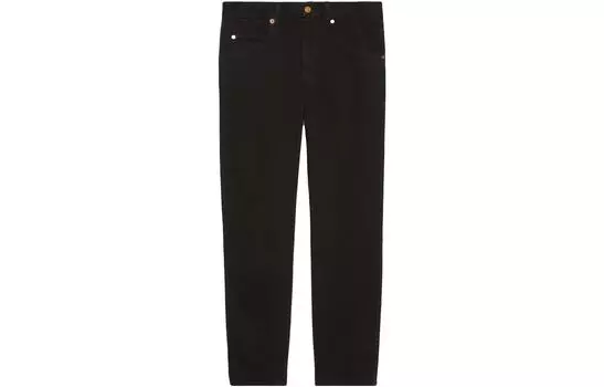 Джинсы женские Gucci Horsebit-detail, черный