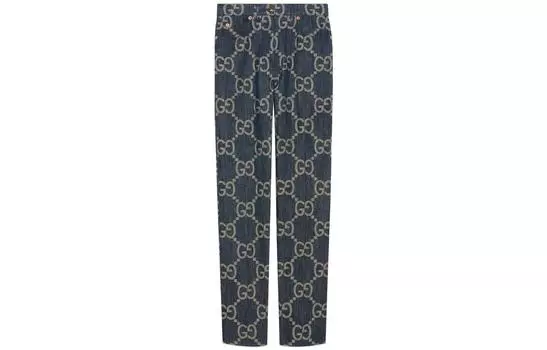 Джинсы женские Gucci Jumbo Gg, синий