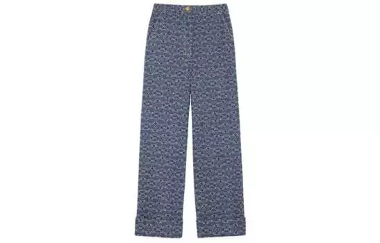 Джинсы женские Gucci с узором, синий