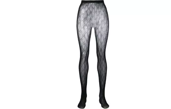 Колготки женские Gucci Interlocking G-logo, черный