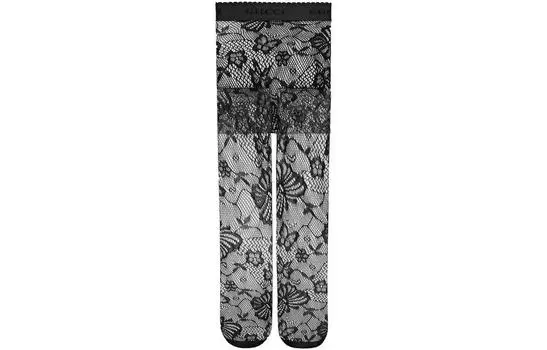 Колготки женские Gucci кружевные, черный