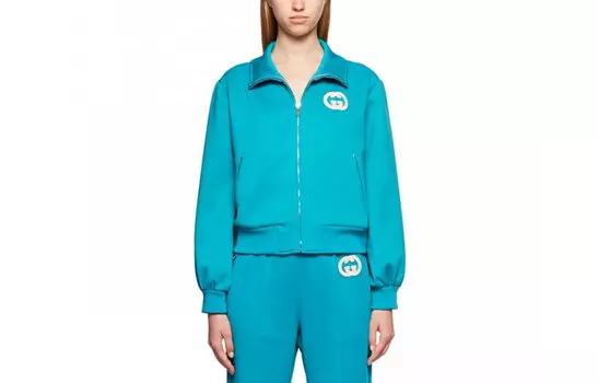 Куртка женская Gucci с логотипом, синий