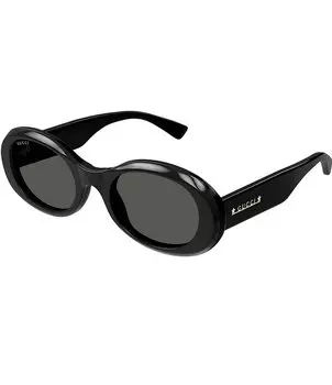 Gucci Женские овальные солнцезащитные очки Gucci Symbol 52 мм, черный