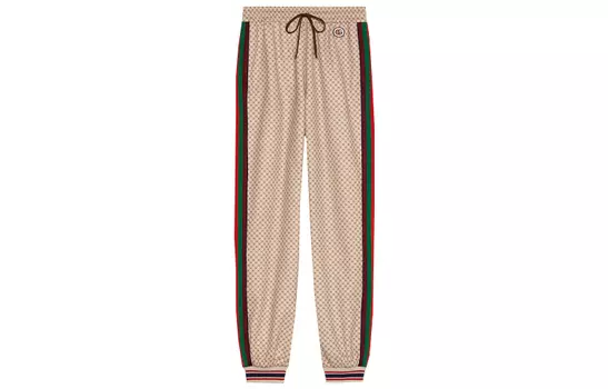 Брюки женские Gucci Interlocking G-print, бежевый