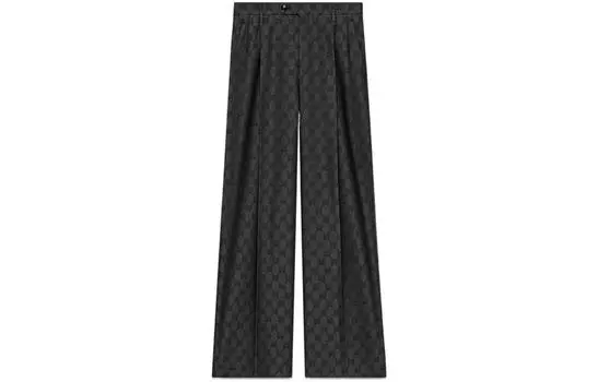 Брюки женские Gucci Gg Wool Palazzo, черный