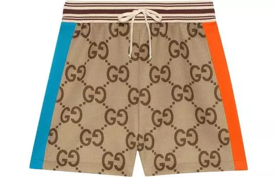 Шорты женские Gucci GG-motif, бежевый