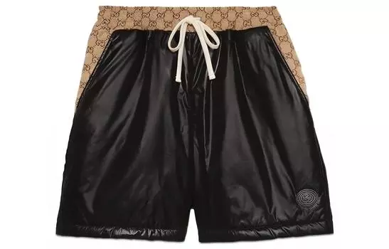 Шорты женские Gucci, черный / бежевый