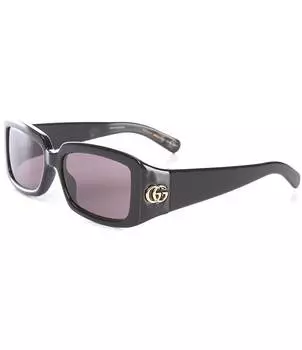 Gucci Женские прямоугольные солнцезащитные очки GG1403S GG Corner 54 мм, черный