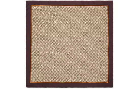 GUCCI Женские шелковые шарфы, Light brown