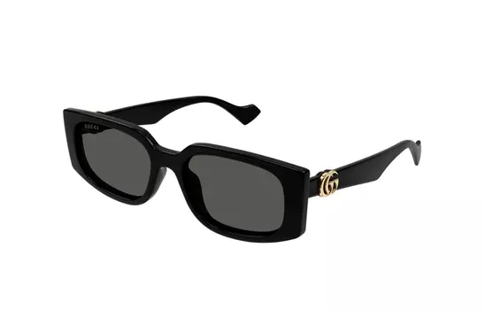 Очки женские Gucci с изогнутыми дужками, черный