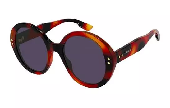 Очки солнцезащитные женские Gucci Oversized Frame, коричневый
