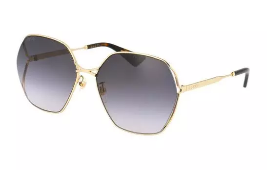 GUCCI Женские солнцезащитные очки Butterfly Gold