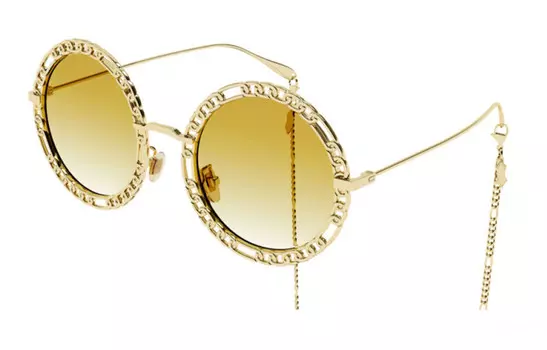 GUCCI Женские солнцезащитные очки, Gold