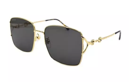 GUCCI Женские солнцезащитные очки, Gold/dark gray