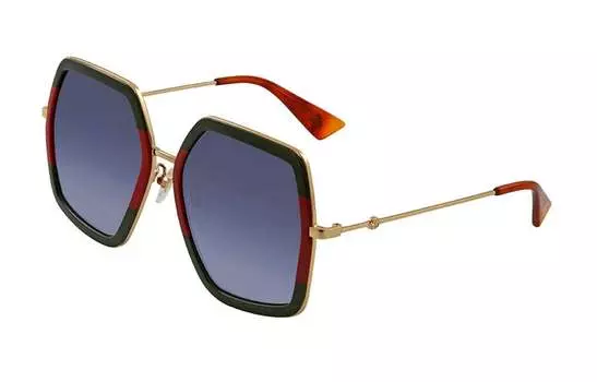 Солнцезащитные очки Gucci Logo Oversized женские, серый