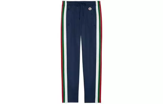 Штаны спортивные женские Gucci Knitted, синий / белый