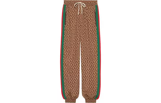 Штаны спортивные женские Gucci, коричневый / красный / зеленый