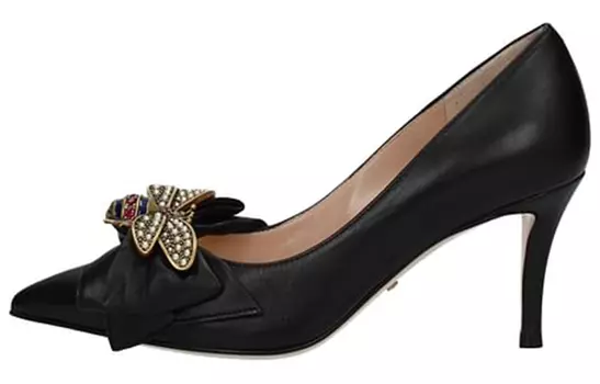 Туфли женские Gucci с пряжкой, черный