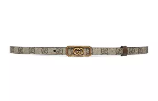 GUCCI Женский кожаный ремень, Beige
