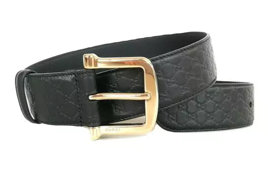 Ремень женский Gucci с узором, черный