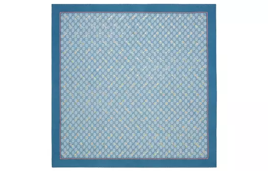 GUCCI Женский шелковый шарф, Blue