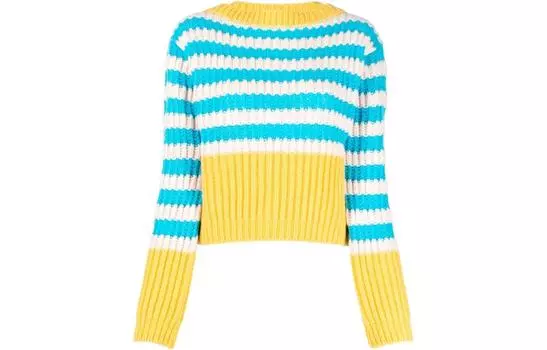 Свитер женский Gucci, голубой / белый / желтый