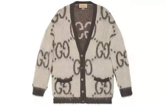 Кардиган женский Gucci Reversible Gg, бежевый