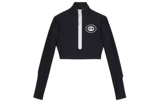 Свитер женский Gucci короткий, черный