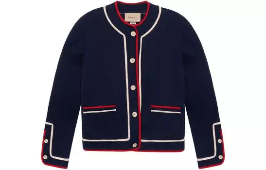 Кардиган женский Gucci, синий / красный