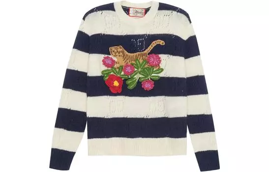 Свитер женский Gucci, синий / белый