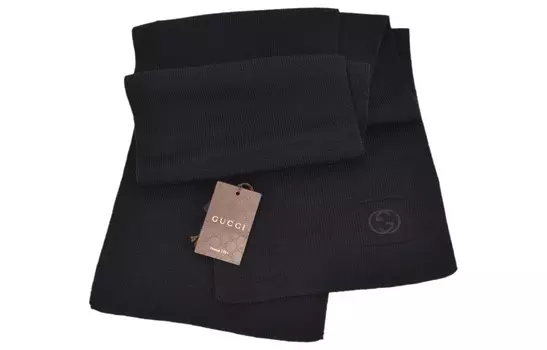 GUCCI Женский вязаный шарф, Black