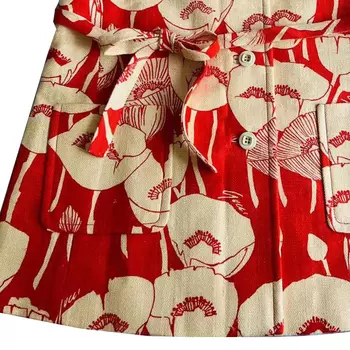 Платье-жилет Gucci, красный / кремовый