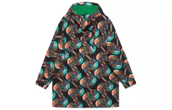 Пальто женское Gucci x The North Face, черный / зеленый