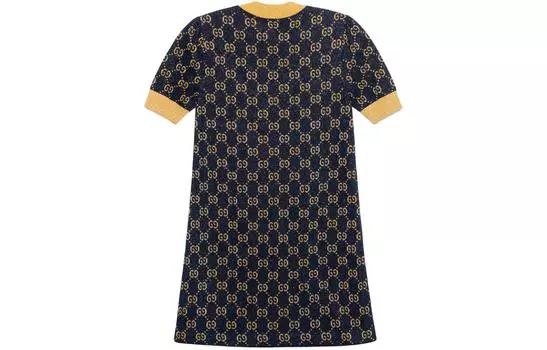 Платье женское Gucci, синий / золотой