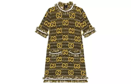 GUCCI Женское платье с шортами и рукавами, цвет Black