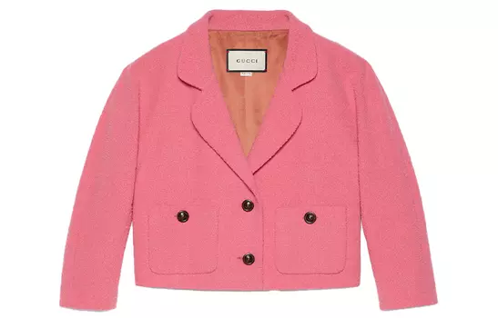 GUCCI Женское укороченное пальто, цвет Pink