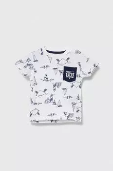 Guess Детская хлопковая футболка, белый