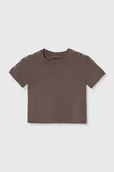 Guess Детская хлопковая футболка, розовый