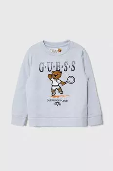 Guess Детская хлопковая толстовка, синий