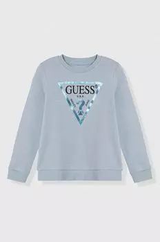 Guess Детская хлопковая толстовка, синий