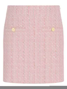 Guess, детская твидовая юбка guess kids, розовый