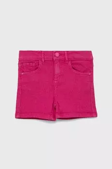 Guess Детские джинсовые шорты, розовый