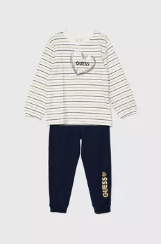 Guess детский шерстяной спортивный костюм, бежевый