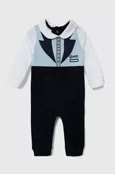 Guess Хлопковый Детский комбинезон, синий