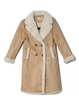 Guess Kids детское замшевое пальто, нейтральный